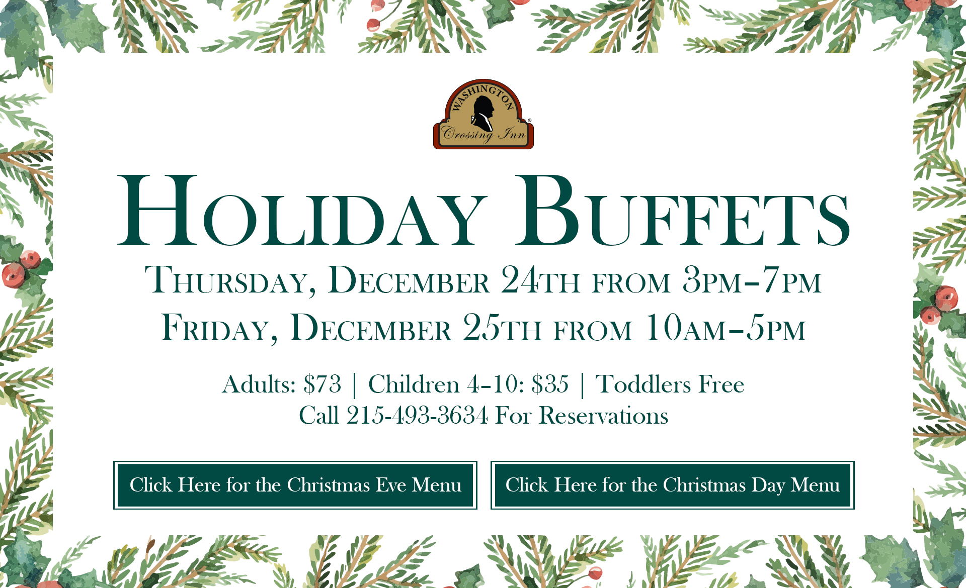 Holiday Buffets